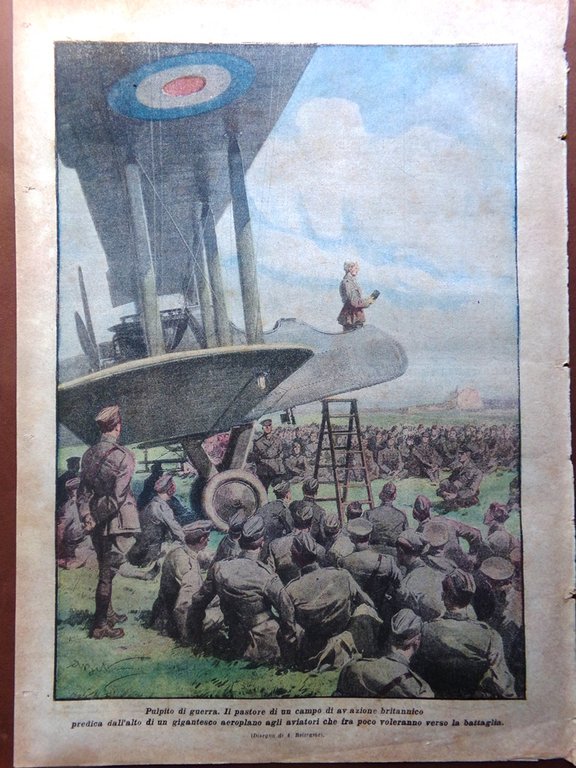 La Domenica del Corriere 13 Ottobre 1918 WW1 Veduti Argiolas …