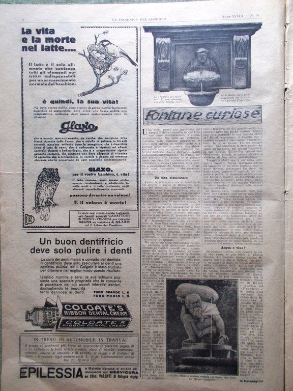 La Domenica del Corriere 13 Settembre 1931 Girardengo Brown Miniere …