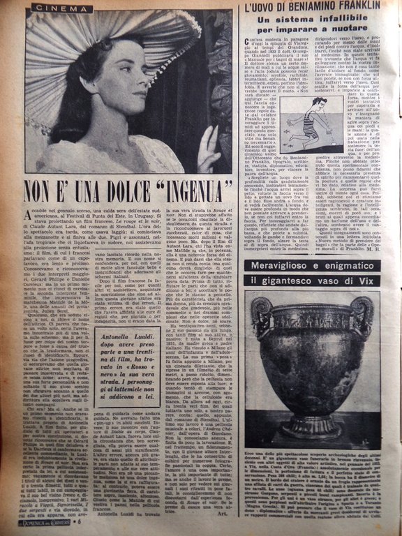 La Domenica del Corriere 14 Agosto 1955 Satellite Bertacchi Lualdi …