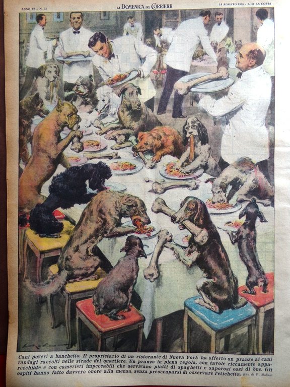 La Domenica del Corriere 14 Agosto 1955 Satellite Bertacchi Lualdi …