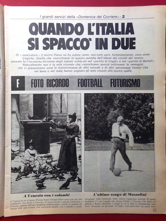 La Domenica del Corriere 14 Agosto 1975 Ricordi Palio di …