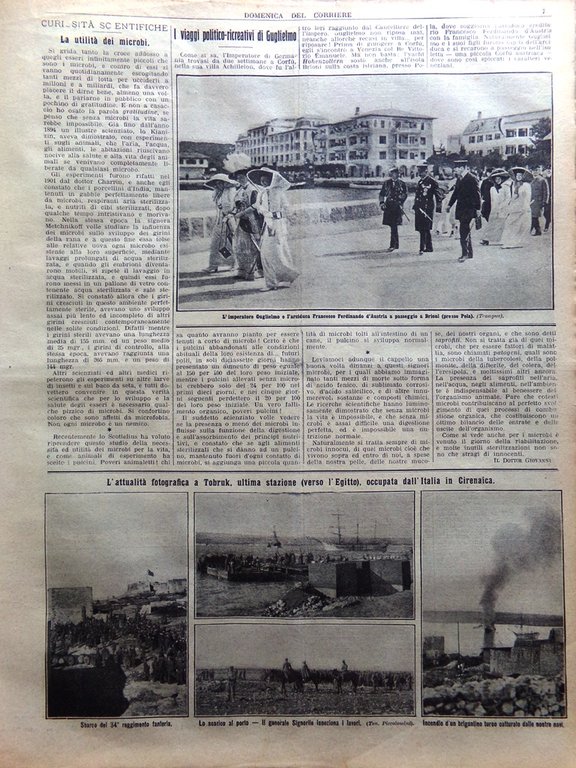 La Domenica del Corriere 14 Aprile 1912 Morte di Giovanni …