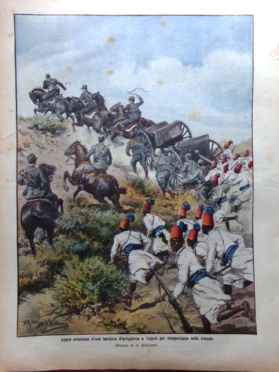 La Domenica del Corriere 14 Aprile 1912 Morte di Giovanni …