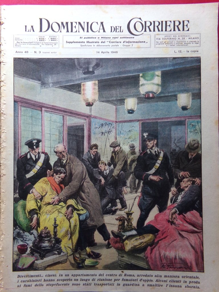 La Domenica del Corriere 14 Aprile 1946 Trieste Costo di … | Immagine principale