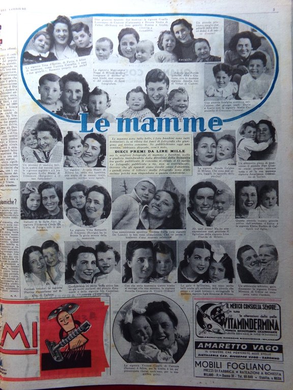 La Domenica del Corriere 14 Aprile 1946 Trieste Costo di … | Immagine Gallery 2
