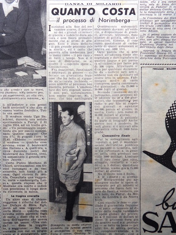 La Domenica del Corriere 14 Aprile 1946 Trieste Costo di … | Immagine Gallery 4