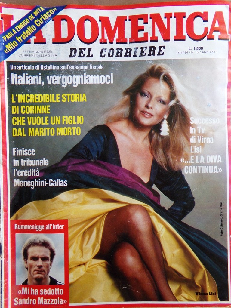 La Domenica del Corriere 14 Aprile 1984 Rummenigge Lisi Zanzotto …