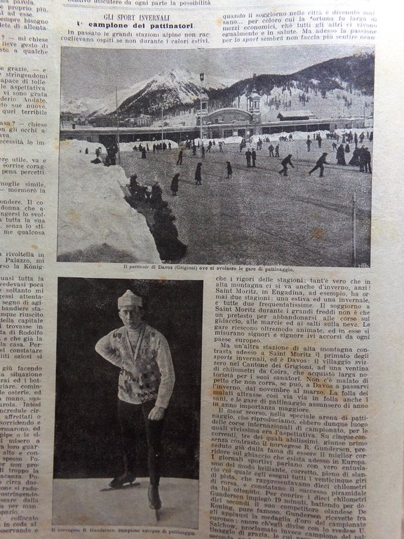 La Domenica del Corriere 14 Febbraio 1904 Aalesund Bari Ferrovia …