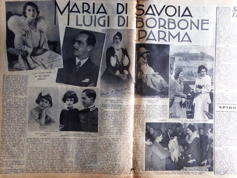 La Domenica del Corriere 14 Gennaio 1939 Maria Savoia Borbone …