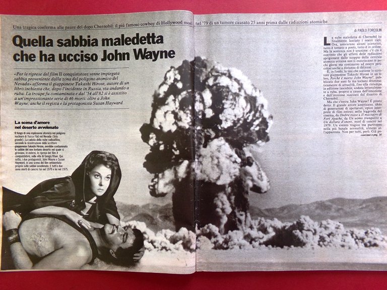 La Domenica del Corriere 14 Giugno 1986 Stefania Monaco Chernobyl …