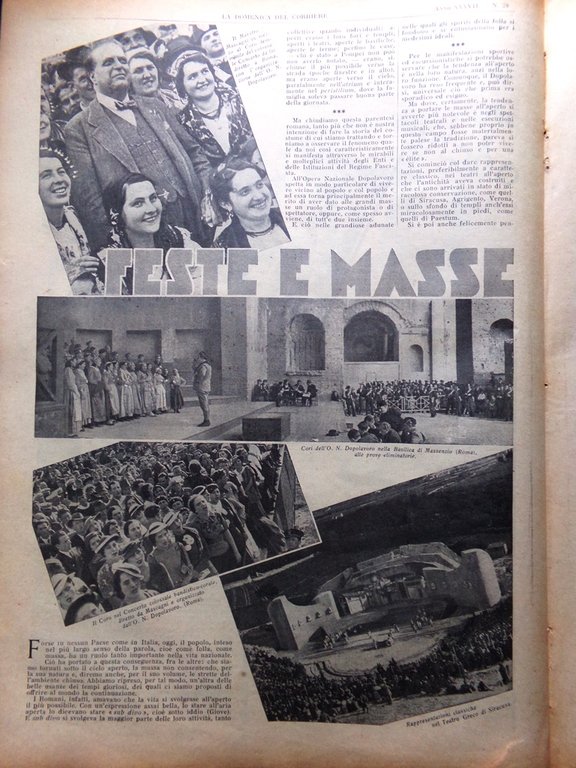 La Domenica del Corriere 14 Luglio 1935 Energia Fulmini Abissini …