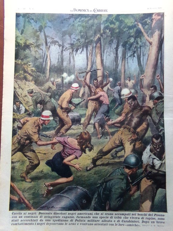 La Domenica del Corriere 14 Luglio 1946 De Nicola Mondine …