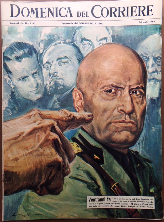 La Domenica del Corriere 14 Luglio 1963 Mussolini 45 Giorni … | Immagine Gallery 1