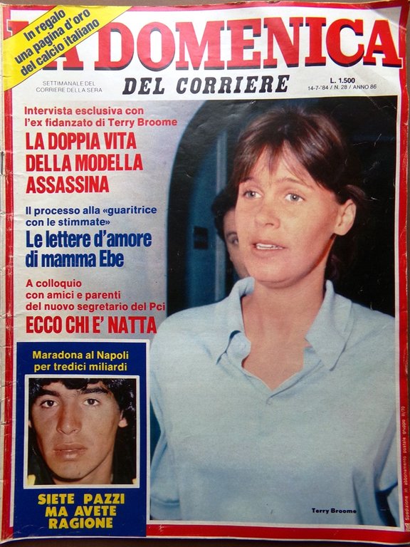 La Domenica del Corriere 14 Luglio 1984 Maradona Napoli Medjugorje … | Immagine Gallery 1