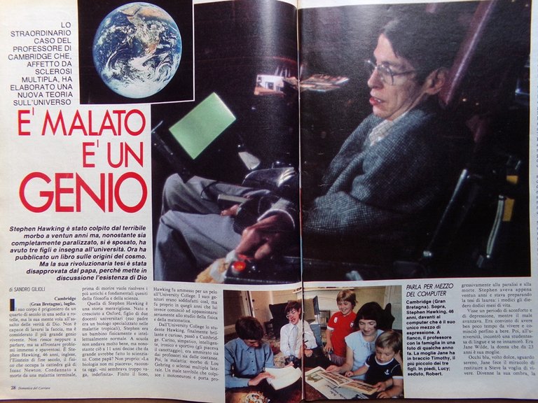 La Domenica del Corriere 14 Luglio 1988 Hawking Agnesi Tyson …