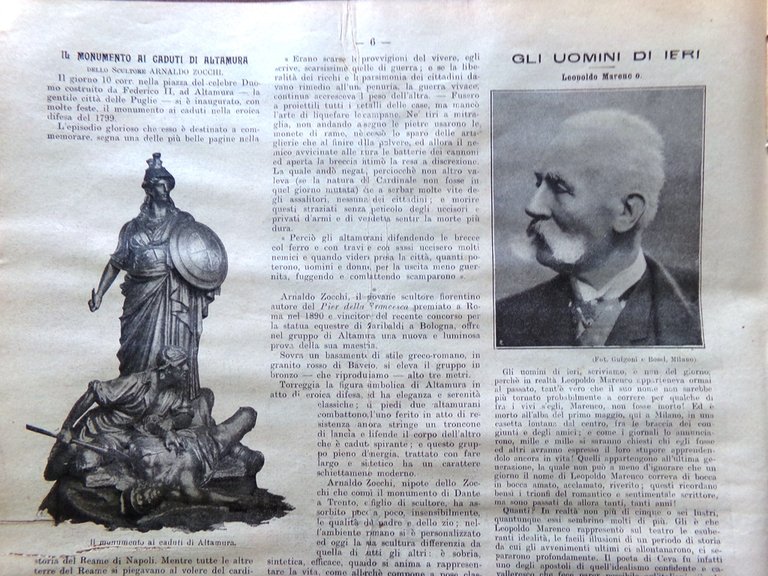 La Domenica del Corriere 14 Maggio 1899 Marenco Altamura Suor …