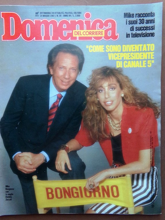 La Domenica del Corriere 14 Maggio 1987 Bongiorno Ustica Leucemia … | Immagine Gallery 1