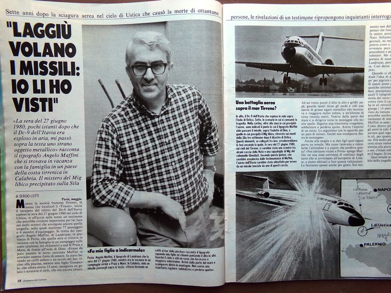 La Domenica del Corriere 14 Maggio 1987 Bongiorno Ustica Leucemia …