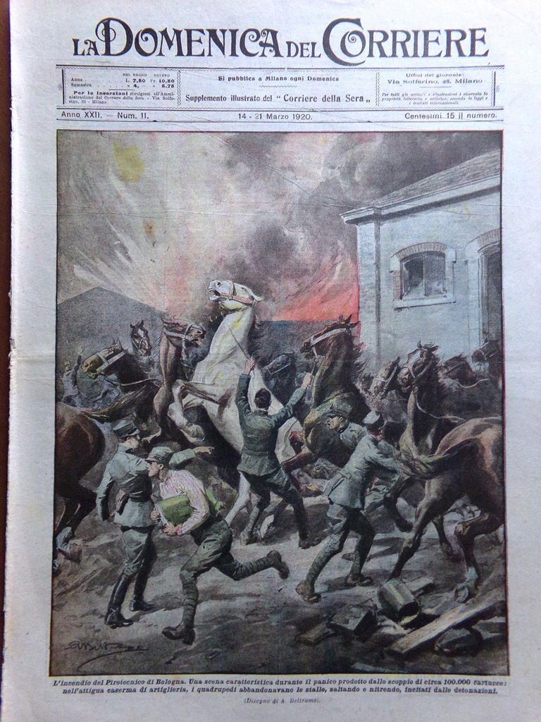 La Domenica del Corriere 14 Marzo 1920 Processo Budapest Ratibor …