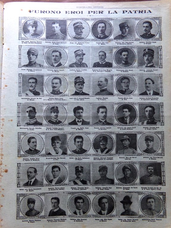 La Domenica del Corriere 14 Novembre 1915 WW1 Rancio Solferino …