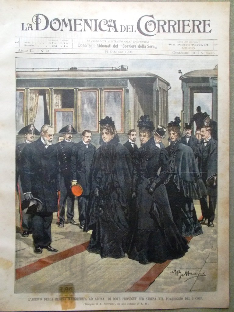 La Domenica del Corriere 14 Ottobre 1900 Puccini Sprague Riviera …