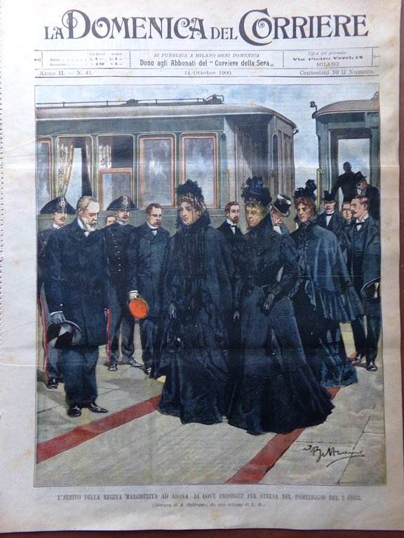 La Domenica del Corriere 14 Ottobre 1900 Puccini Sprague Riviera …