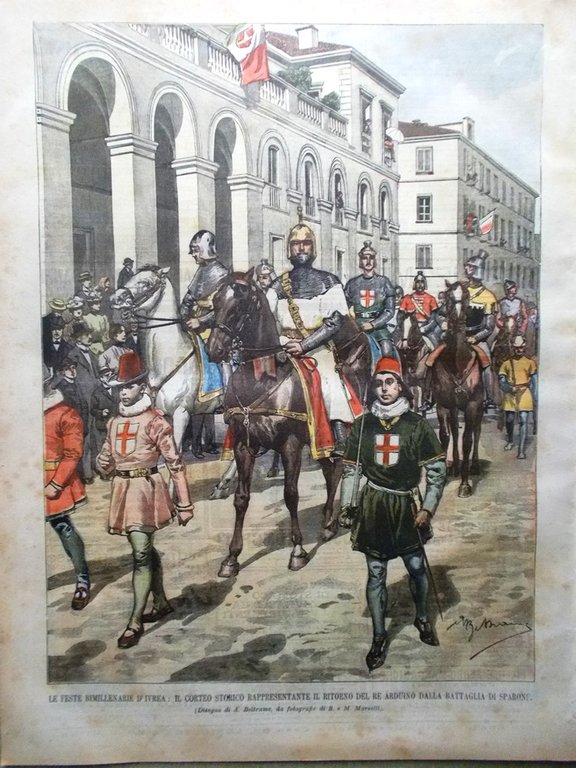 La Domenica del Corriere 14 Ottobre 1900 Puccini Sprague Riviera …