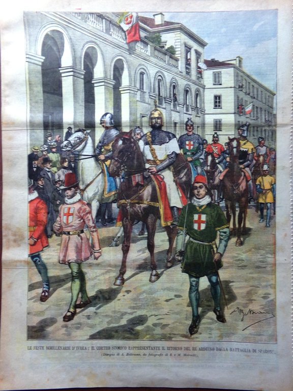 La Domenica del Corriere 14 Ottobre 1900 Puccini Sprague Riviera …