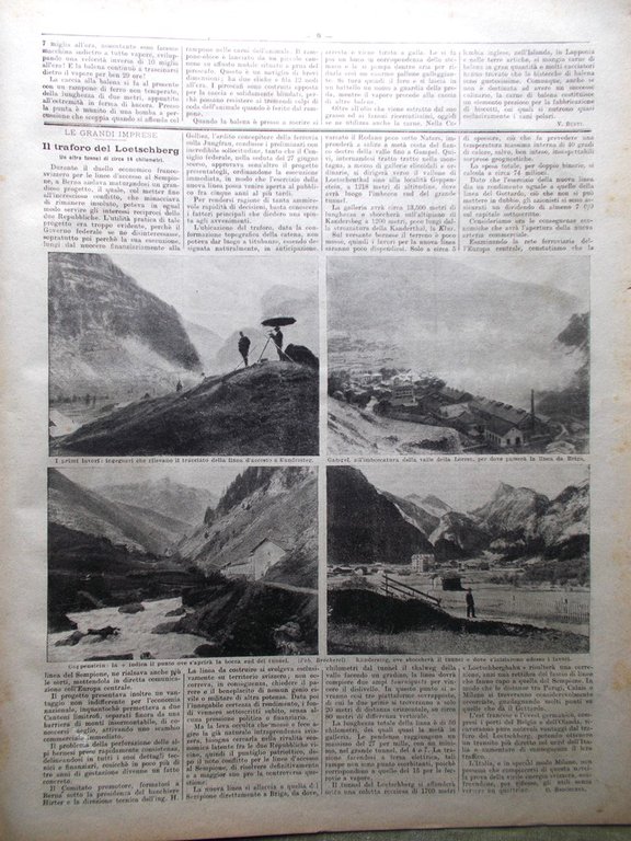 La Domenica del Corriere 14 Ottobre 1906 Lebbra Guttet Castro …