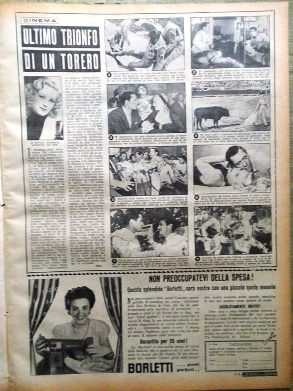 La Domenica del Corriere 14 Ottobre 1951 Burano Butteri Gauchos …