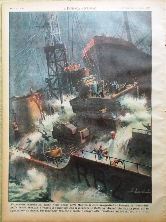 La Domenica del Corriere 14 Ottobre 1951 Burano Butteri Gauchos …