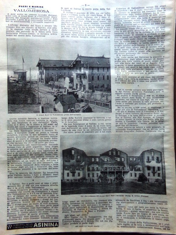 La Domenica del Corriere 14 Settembre 1902 Vallombrosa Festa Insenga …