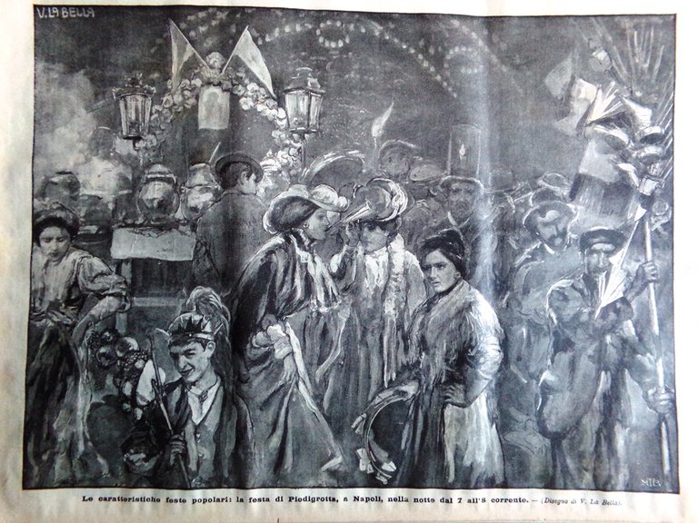 La Domenica del Corriere 14 Settembre 1902 Vallombrosa Festa Insenga …