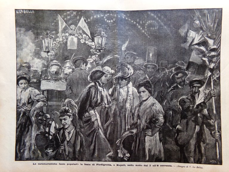 La Domenica del Corriere 14 Settembre 1902 Vallombrosa Festa Insenga …