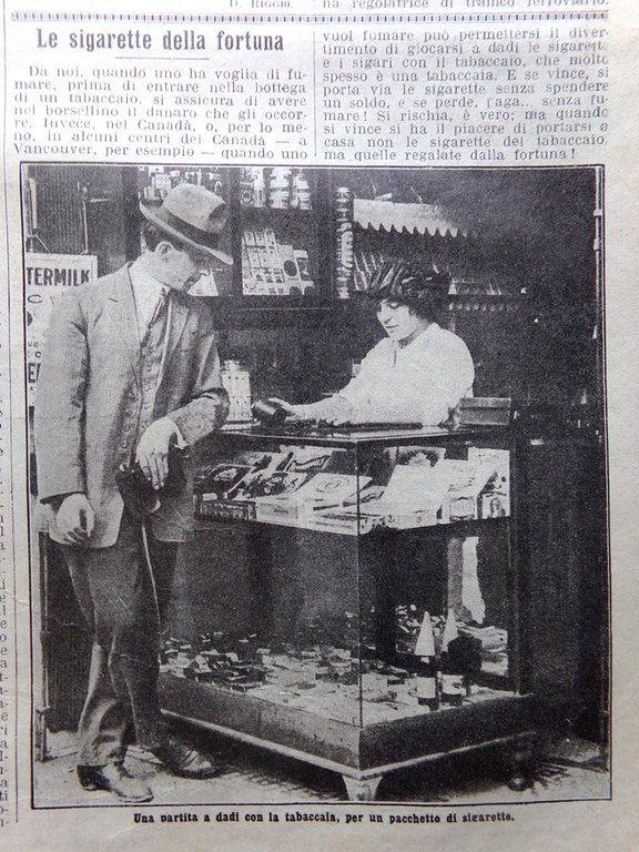 La Domenica del Corriere 14 Settembre 1913 Montfermeil Sigarette Oro …