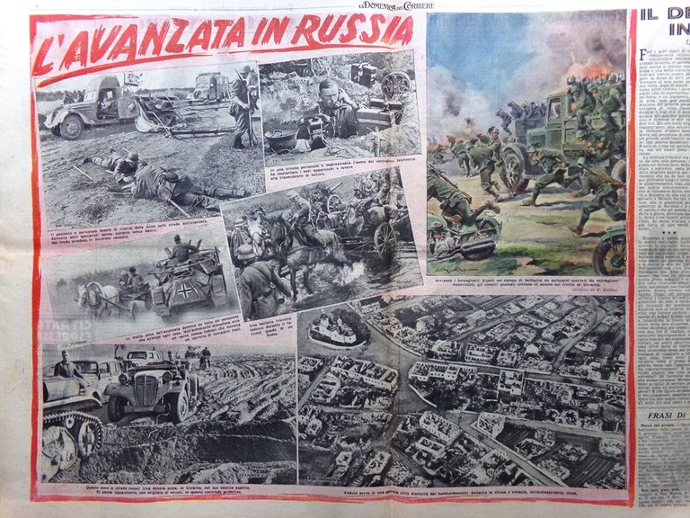 La Domenica del Corriere 14 Settembre 1941 WW2 Gondar Gutenberg …