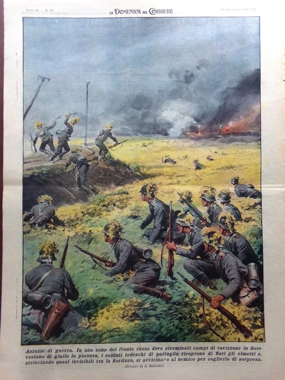 La Domenica del Corriere 14 Settembre 1941 WW2 Gondar Gutenberg …