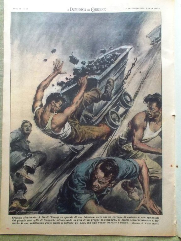 La Domenica del Corriere 14 Settembre 1952 Gallina Ascari Dimercaprolo … | Immagine Gallery 3