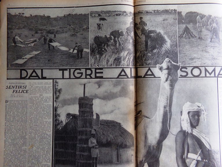 La Domenica del Corriere 15 Dicembre 1935 Tigrè Somalia Etiopia …