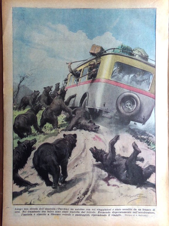 La Domenica del Corriere 15 Dicembre 1935 Tigrè Somalia Etiopia …