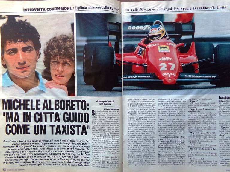 La Domenica del Corriere 15 Dicembre 1984 Magrini Alboreto Platini …