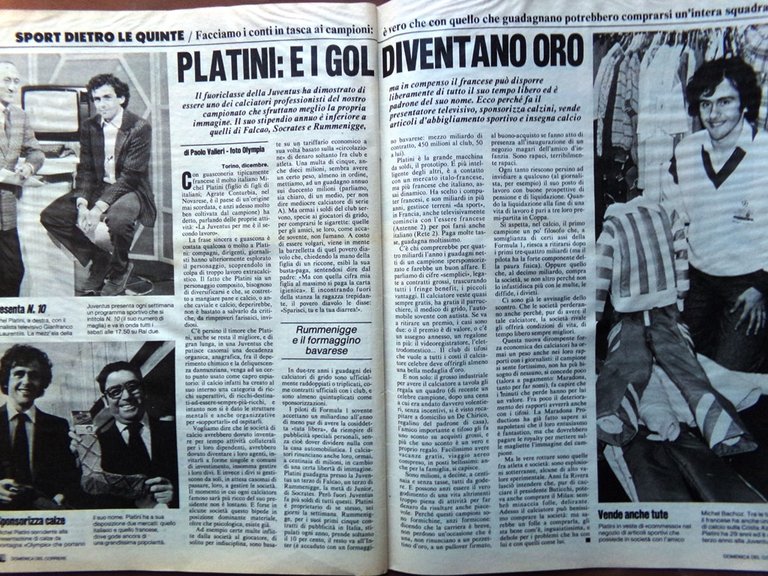 La Domenica del Corriere 15 Dicembre 1984 Magrini Alboreto Platini …