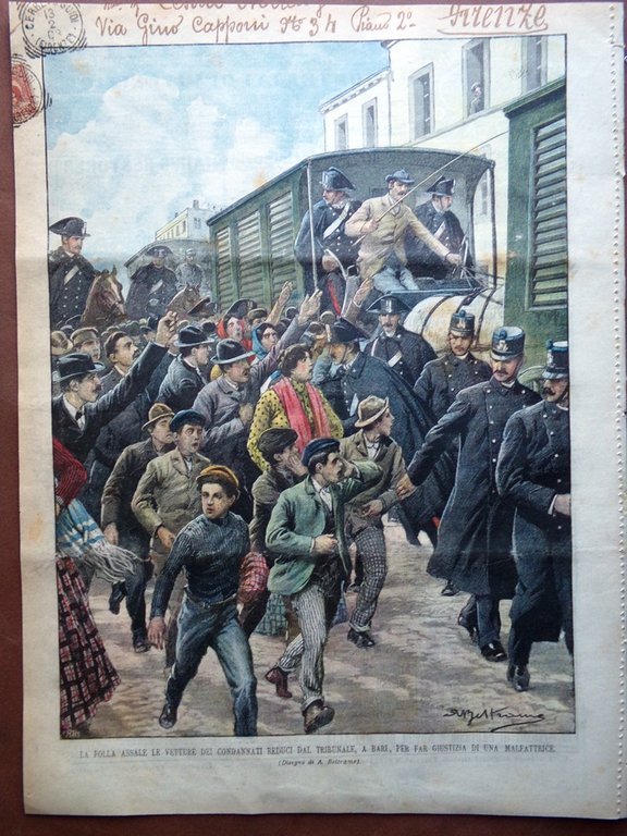 La Domenica del Corriere 15 Febbraio 1903 Modugno Messaggi Holmes …