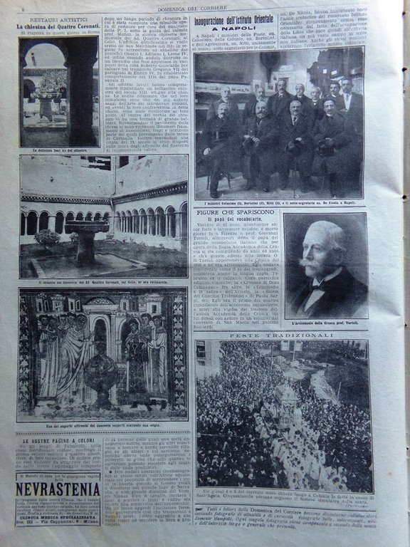 La Domenica del Corriere 15 Febbraio 1914 Sant'Agata a Catania …