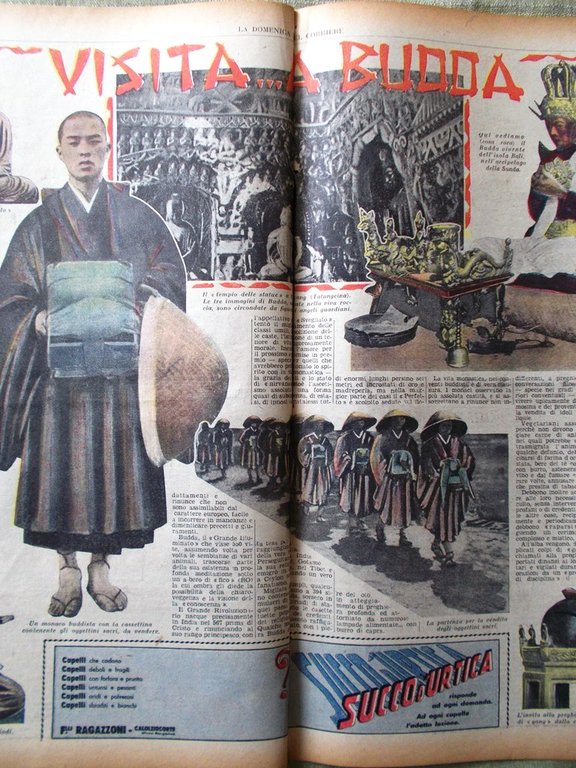 La Domenica del Corriere 15 Febbraio 1948 Televisione Olivecrona Budda …