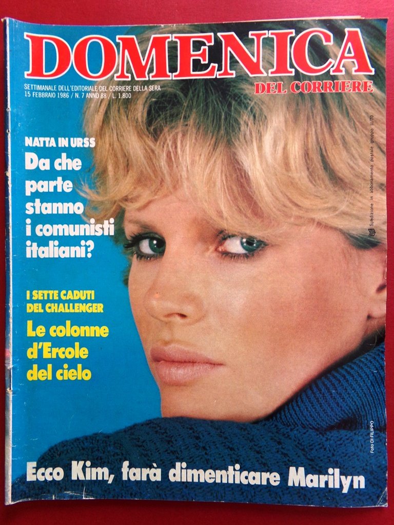 La Domenica del Corriere 15 Febbraio 1986 Disastro Challenger Berlusconi …
