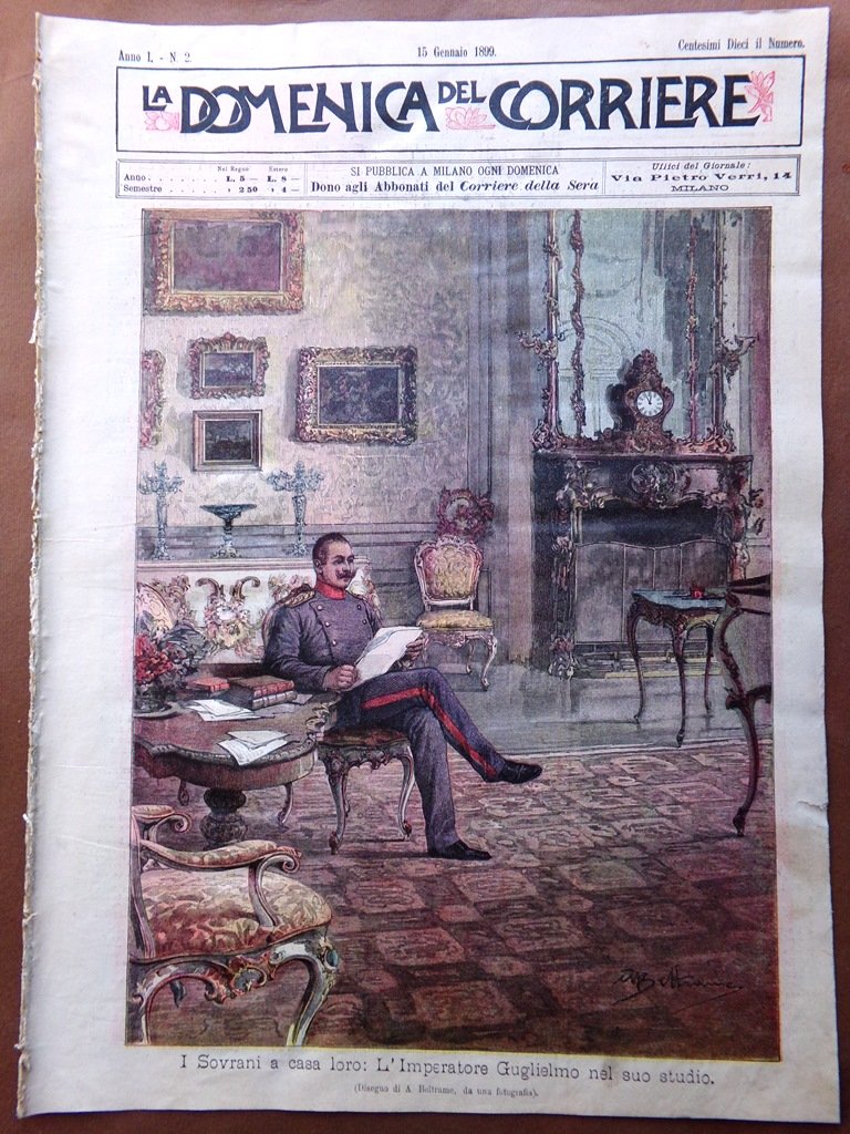 La Domenica del Corriere 15 Gennaio 1899 Dreyfus Michele da …