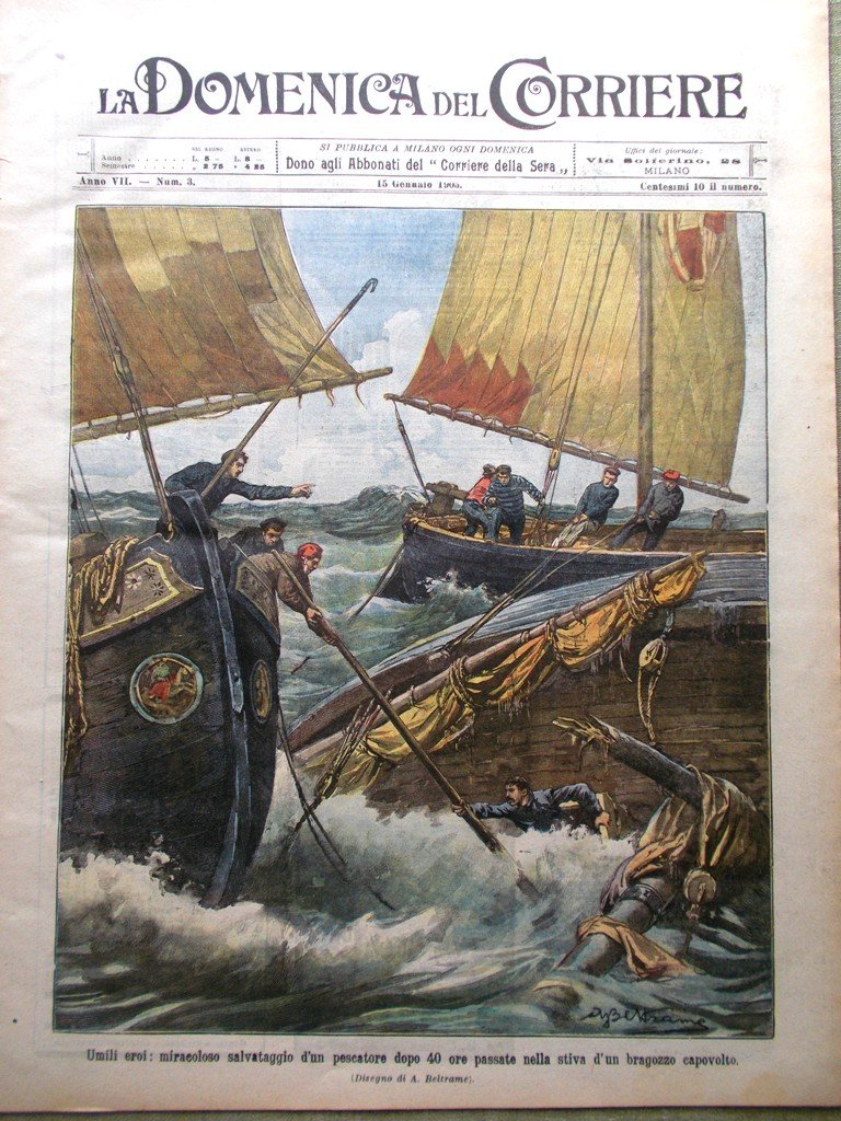 La Domenica del Corriere 15 Gennaio 1905 Resa di Port … | Immagine principale