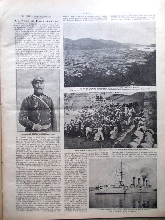 La Domenica del Corriere 15 Gennaio 1905 Resa di Port … | Immagine Gallery 2