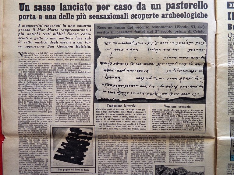 La Domenica del Corriere 15 Gennaio 1956 Hitler Mistinguett Libro …